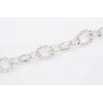 Sterling Silver Hand-Made Twisted Wire Link Bracelet 7 1/2"